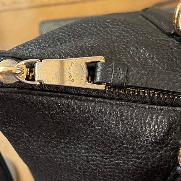 Great COACH Elly Satchel Black Pebbled Leather w/Gold-tone Hardware (F30565) - Picture 10 of 12